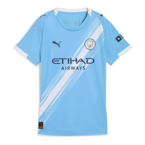 Manchester City Matheus Nunes #27 Replica Home Stadium Shirt for Women 2025-26 Short Sleeve